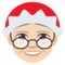Mrs. Claus - Light emoji on Emojione